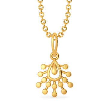 Lustre Drop Gold Pendants