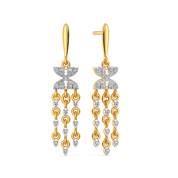 Flow Motion Diamond Earrings