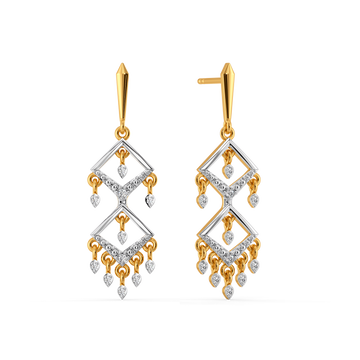Glistening Diamond Earrings