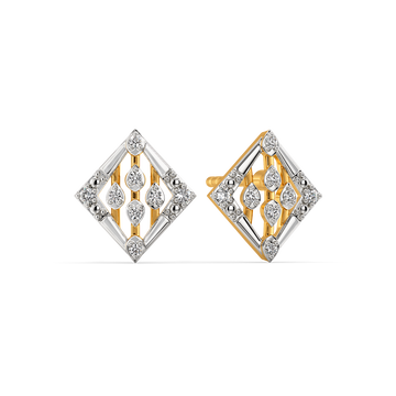 Glistening Diamond Earrings
