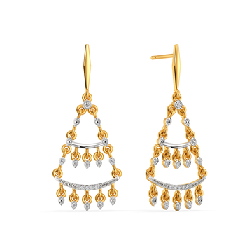 Glimmering Diamond Earrings