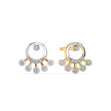 Glimmering Diamond Earrings