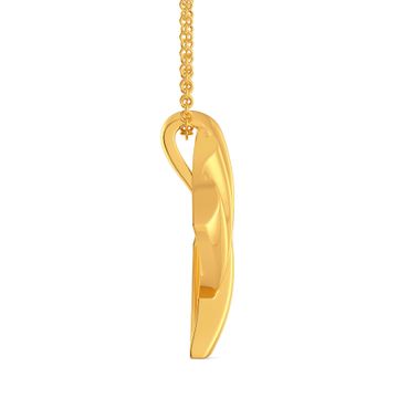 Draped in Twirls Gold Pendants