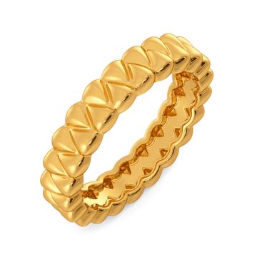 Gracefully Bold Gold Rings