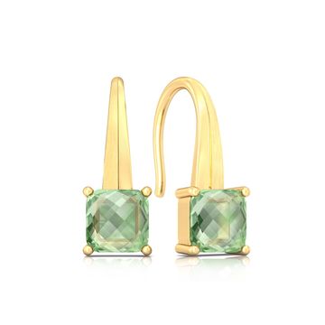 Spring Olive Gemstone Earrings