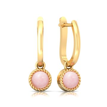 Ballet Pink Gemstone Earrings