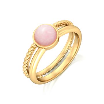Ballet Pink Gemstone Rings