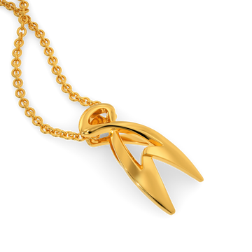 Wacky Grunge Gold Pendants