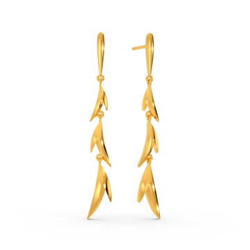 Love Buzz Gold Earrings