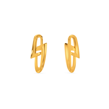 Go Grunge Gold Earrings