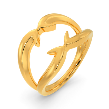 Teen Rebellion Gold Rings