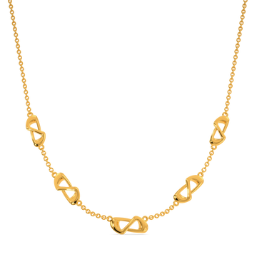 Teen Rebellion Gold Necklaces