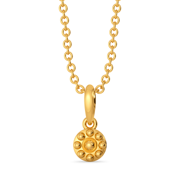 Glitter Glow Gold Pendants