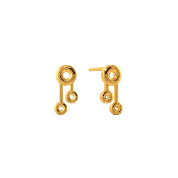 Glitter Babe Gold Earrings