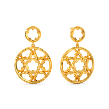 Gothic Luxe Gold Earrings