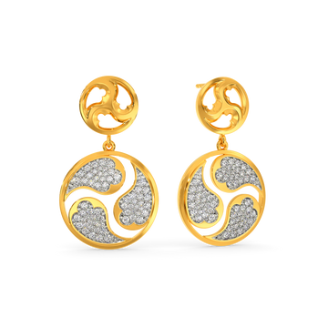 Smudged N Smokey Diamond Earrings