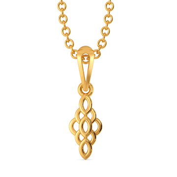 Golden Lattice Gold Pendants