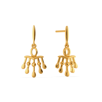 Fringe Flow Gold Earrings