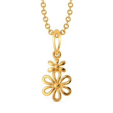 Inverse Bloom Gold Pendants