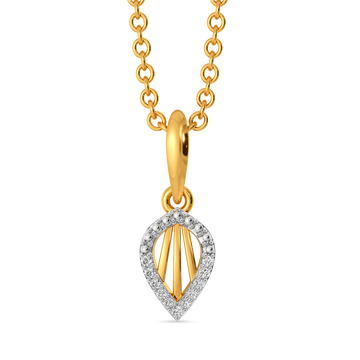 Leaf Lattice  Diamond Pendants