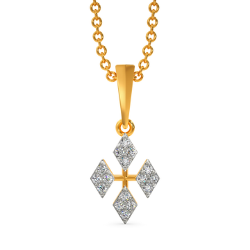 Mesh Majesty Diamond Pendants