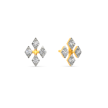 Mesh Majesty Diamond Earrings