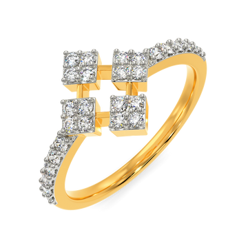 Luminous Links Diamond Rings