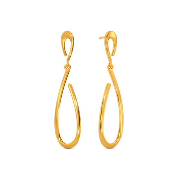 In a Beige Mood Gold Earrings