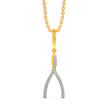 Shades of Beige Diamond Pendants