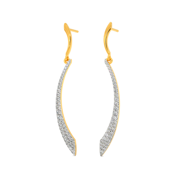 Tune in to Beige Diamond Earrings