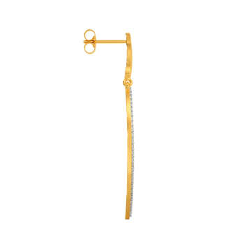 Tune in to Beige Diamond Earrings