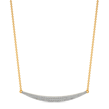 Tune in to Beige Diamond Necklaces