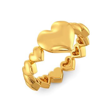 Club of Hearts Gold Rings