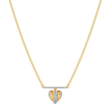 Pleats of Hearts Diamond Necklaces