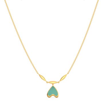 Seal the Teal Gold Necklaces