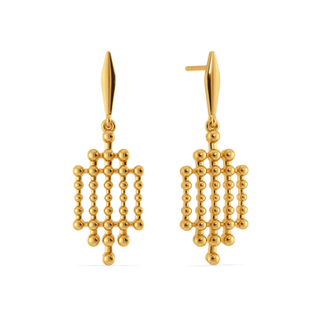Sunbeam Charm Gold Earrings