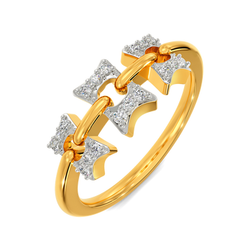 Chainsual Diamond Rings