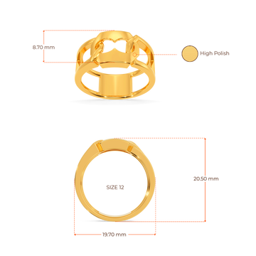 Shades Of Elegance Gold Rings