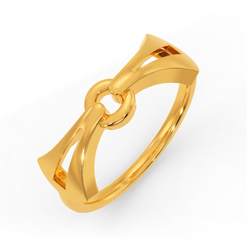 Trio Linked Gold Rings