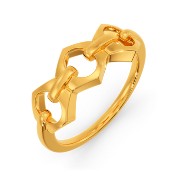 Chains In Hexa Gold Rings