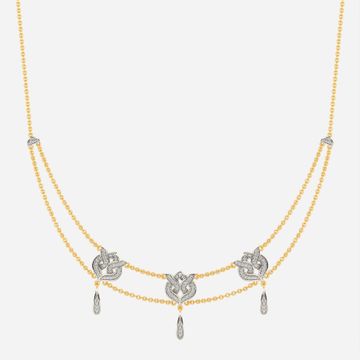Knit Me Knot Diamond Necklaces