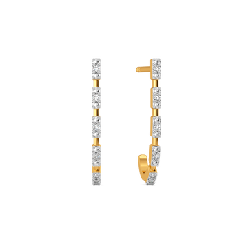 Gleam Grid Diamond Earrings