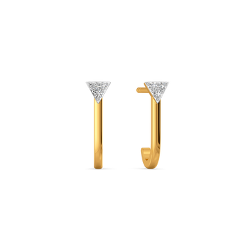 Vivid Vertex Diamond Earrings