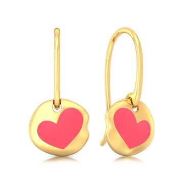 Enamoured Enamel Gold Earrings