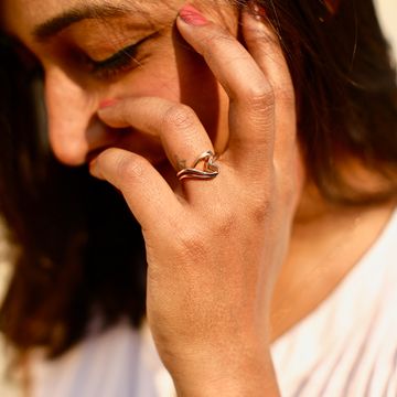 Double Dealing Gold Rings