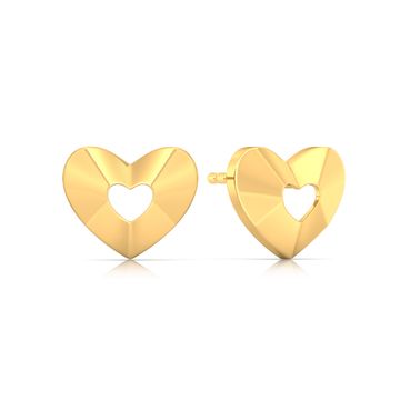 Peek-a-boo Gold Earrings