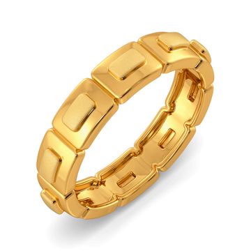 Elegant Edge Gold Rings