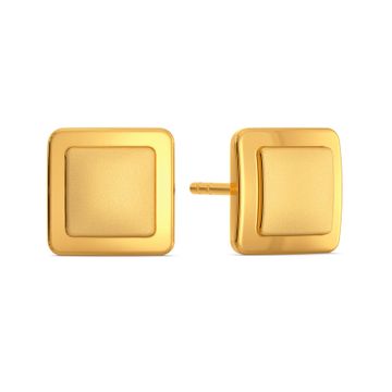 Elegant Edge Gold Earrings