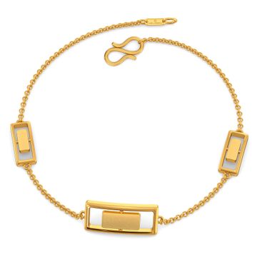 Subtle Seams Gold Bracelets