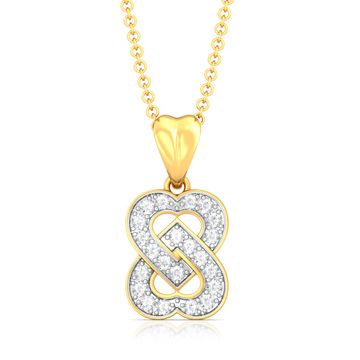 Two Hearts Diamond Pendants